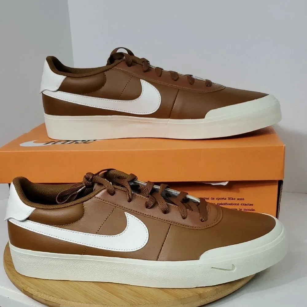 Nike Court Shot Casual Sneaker Men's 13 Light British Tan NIB